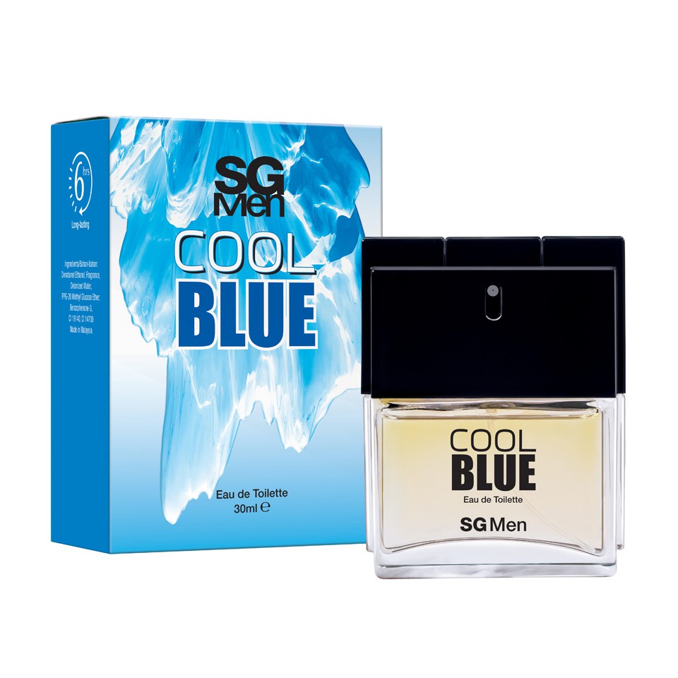 SG Men Eau De Toilette Perfume 30ml - Cool Blue